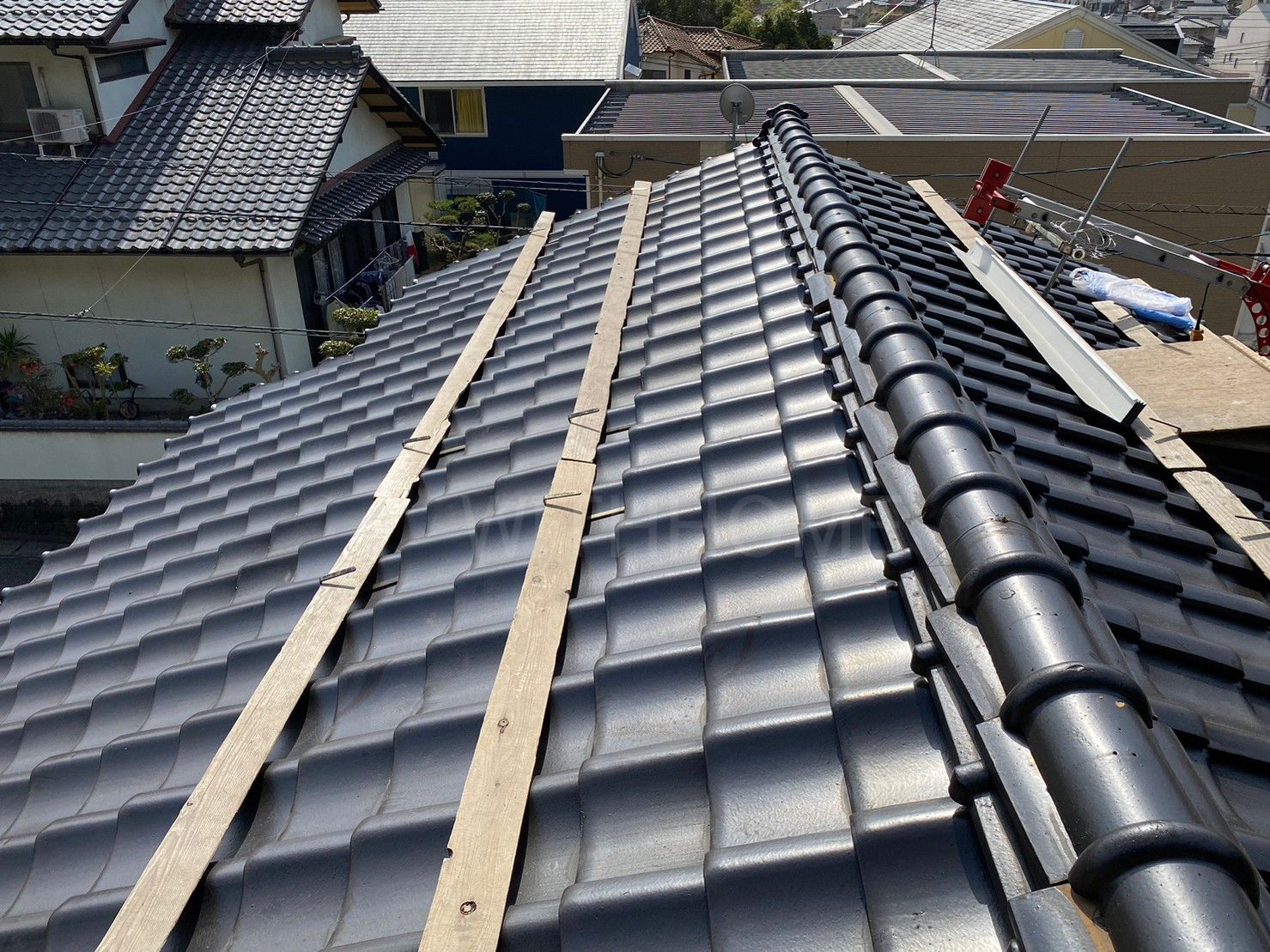 広島の屋根・瓦のお店 ウィズホーム　屋根工事 瓦屋根 屋根修理 棟修理  